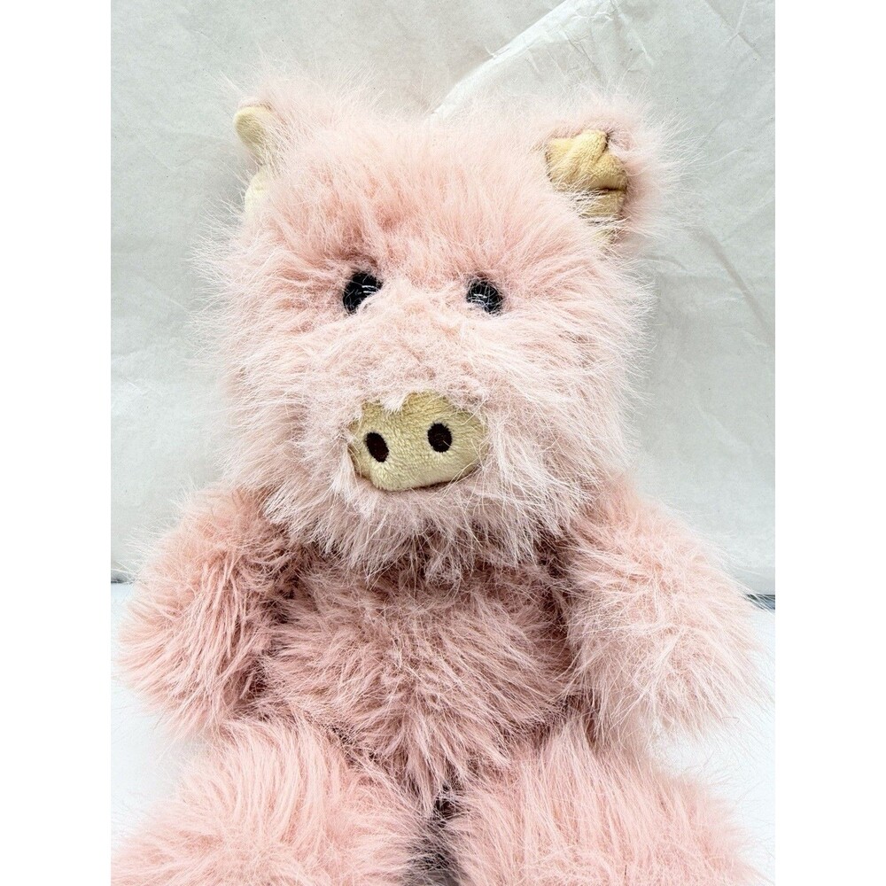 Plush Whimsical Pink Pig Furry 12" Super Soft Stuffed Animal Toy Walmart